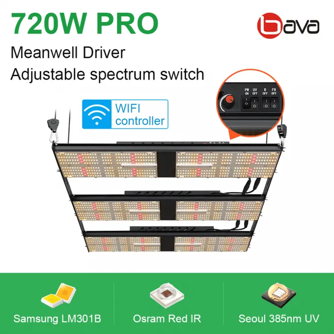 Samsung LM301H 720W light with red and UV, photo 3