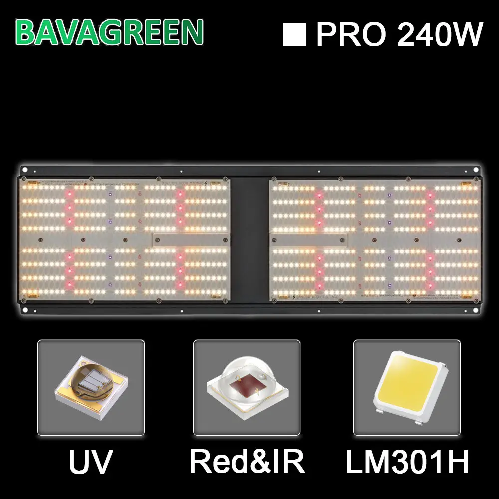 UVB UVA LM301H LED Grow Light Meanwell HLG ETL For Medical Plants