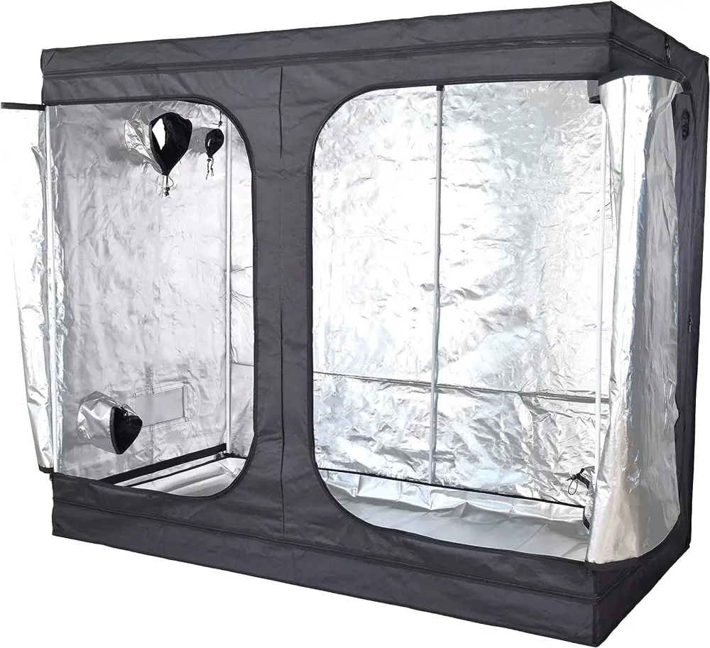 240 x 120 x 200 cm 1680D Reflective Oxford Mylar Hydroponic Tent Lightproof and Waterproof Custom Plant Grow Box 4x8 FT