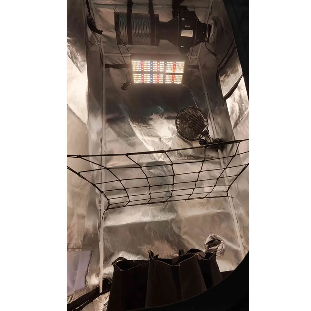3 Plants Smart Grow Tent Set 1680D Mylar 80x80 Grow Box 120W Samsung LM301H LED Lamp with WiFi APP Ventilation Fan