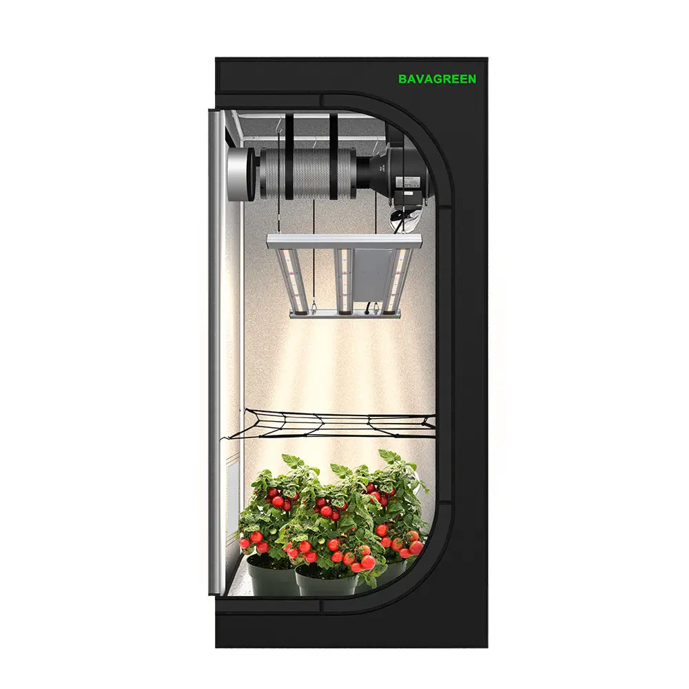 BAVAGREEN 60X60X180CM Smart Growing System 150W Vollspektrum Samsung LM301H EVO UV IR LED Grow Lampe For GrowZelt Kit
