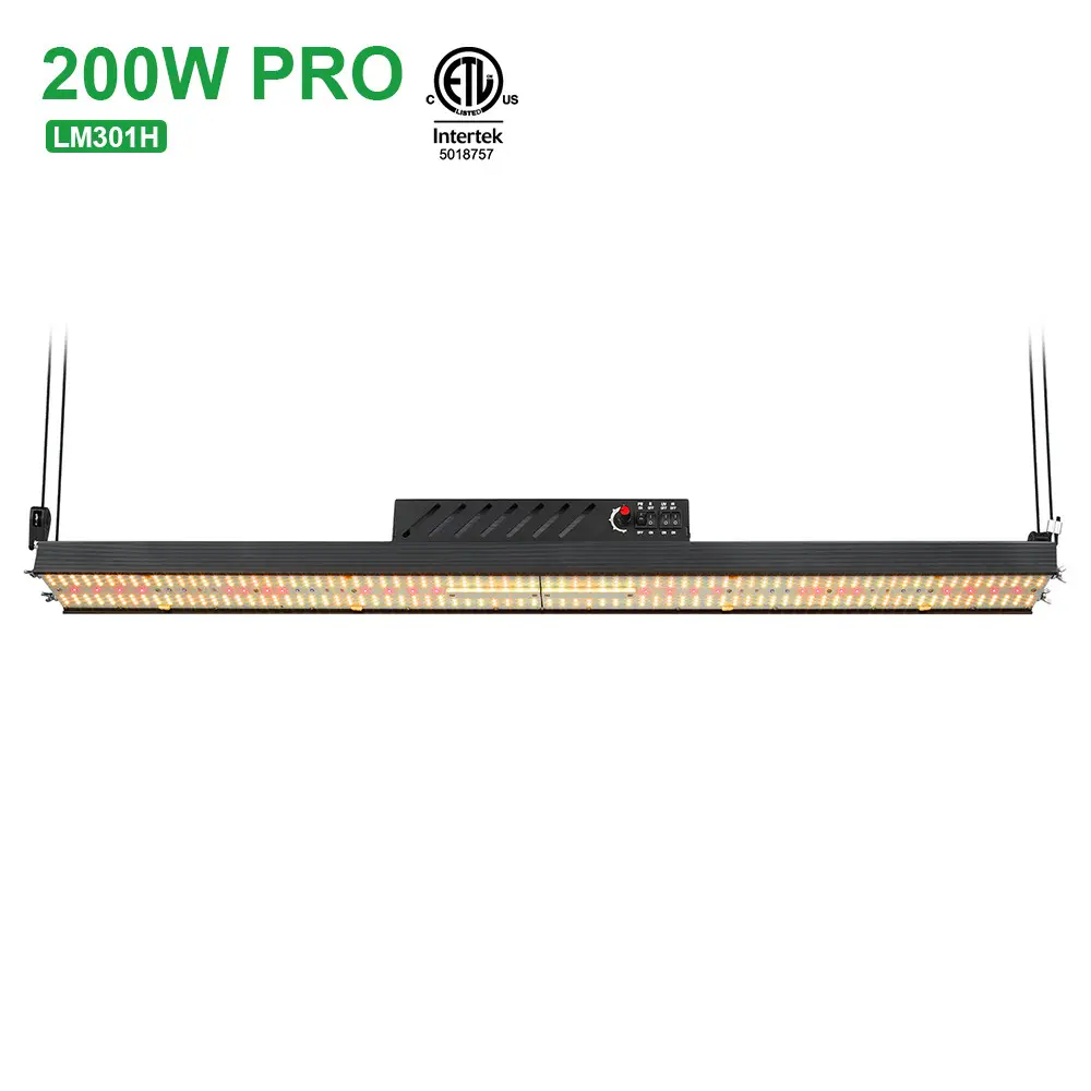 200W 4 Switch 4 Channel SAMSUNG LM301H Board 5000k Dimmable LED Grow Light