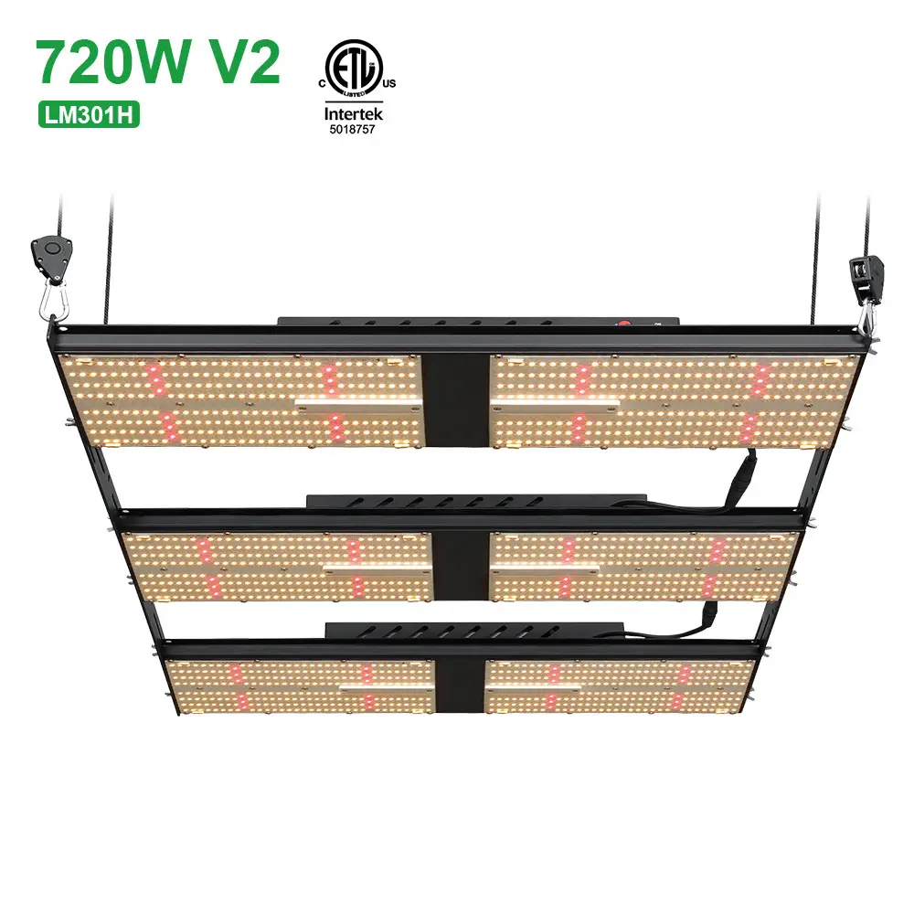 IP20 High PPFD LM301H Quantum Board Deep Red 720W Led Grow light