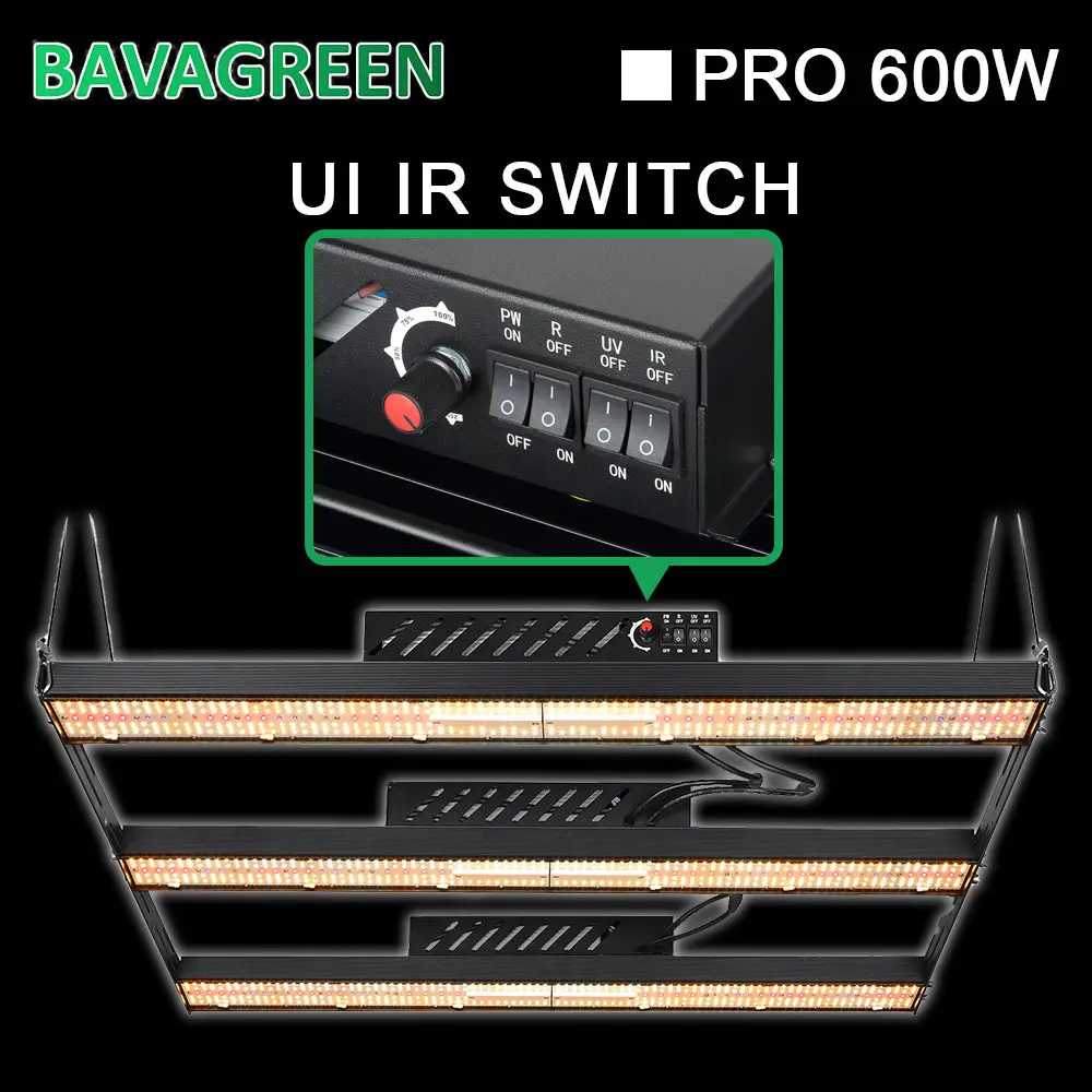 Oslon Ssl Samsung LED Grow Light Bar Far Red UVB 310nm 600w 2.60umol/J