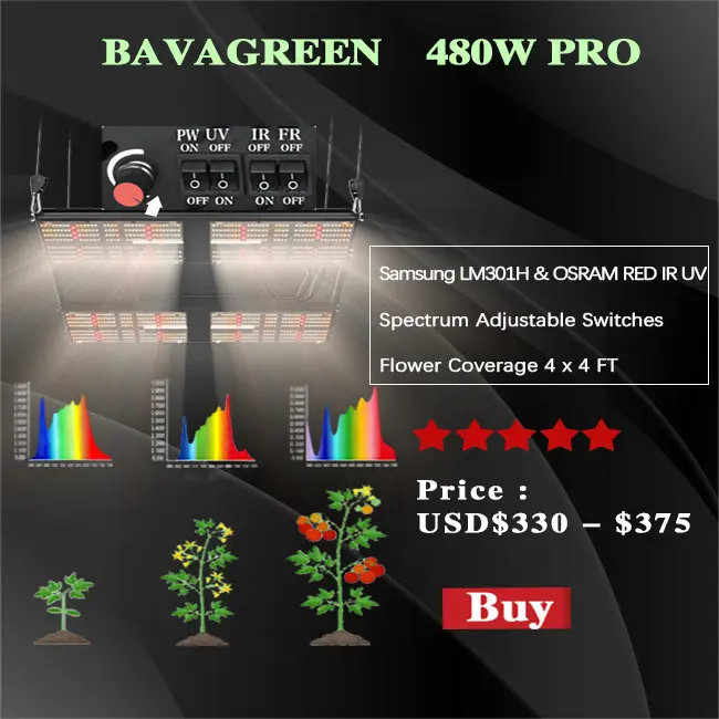 480W SAMSUNG QB288 V3 LM301H Full Spectrum LED Grow Lights CETL