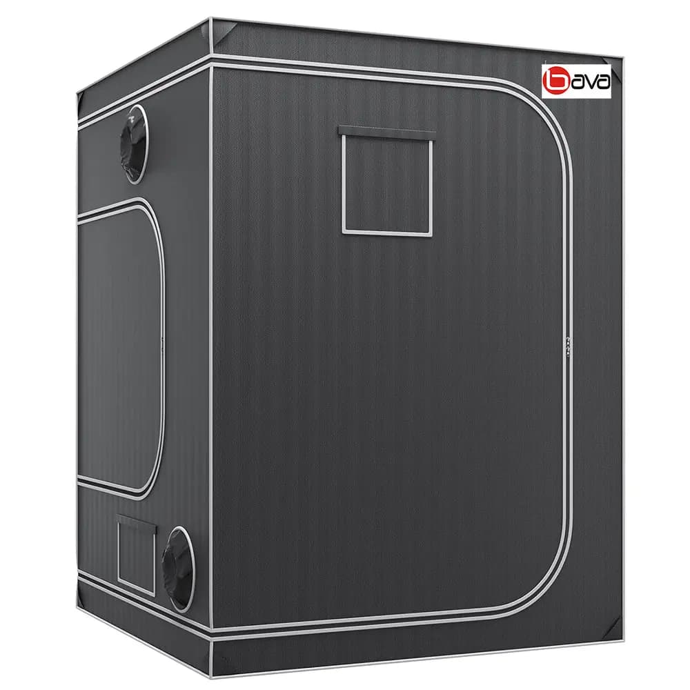 120x120x200cm Large Hydroponic Grow Tent 22mm Metal Pole 1680D Mylar 4x4 Plant Kit for Home Cultivation