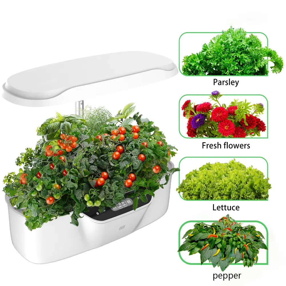 2.5L Herb Garden Light Kits NFT Channel Hydroponic Irrigation System 12W