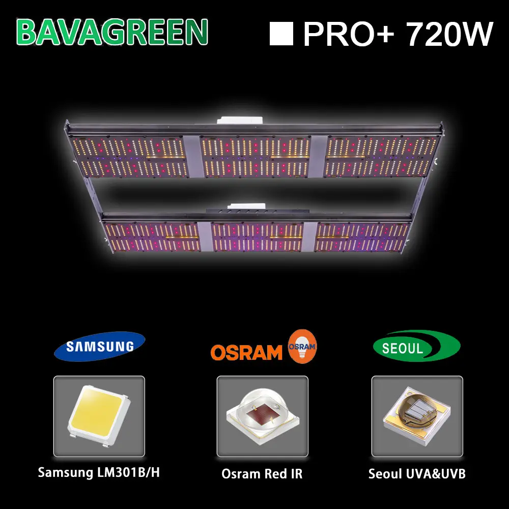 10V Dimming LED Grow Lights SAMSUNG LM301B LM301H 720W With UVB Light