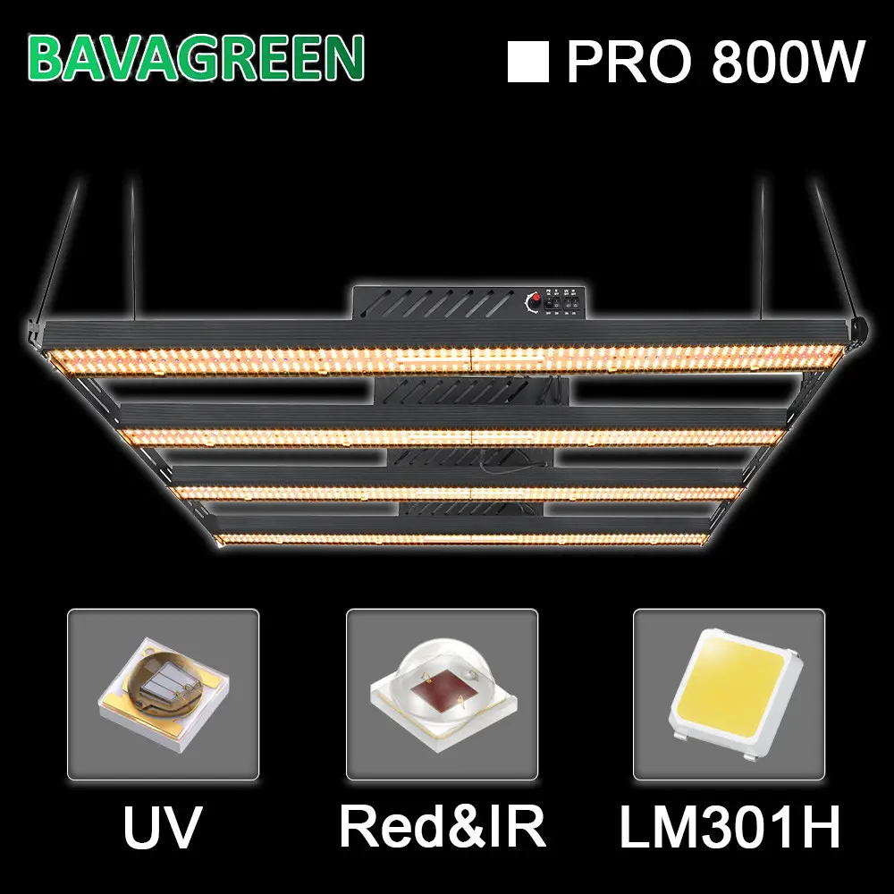 BAVA Dimmable LM301H 3000k Red 385nm IR 800W Far red Commercial Grade Fixture