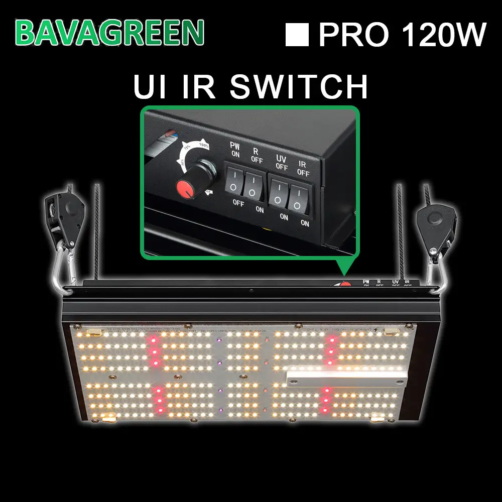 IR 730nm Meanwell Samsung 120W LM301H Quantum Board For 2X2ft Grow Tent