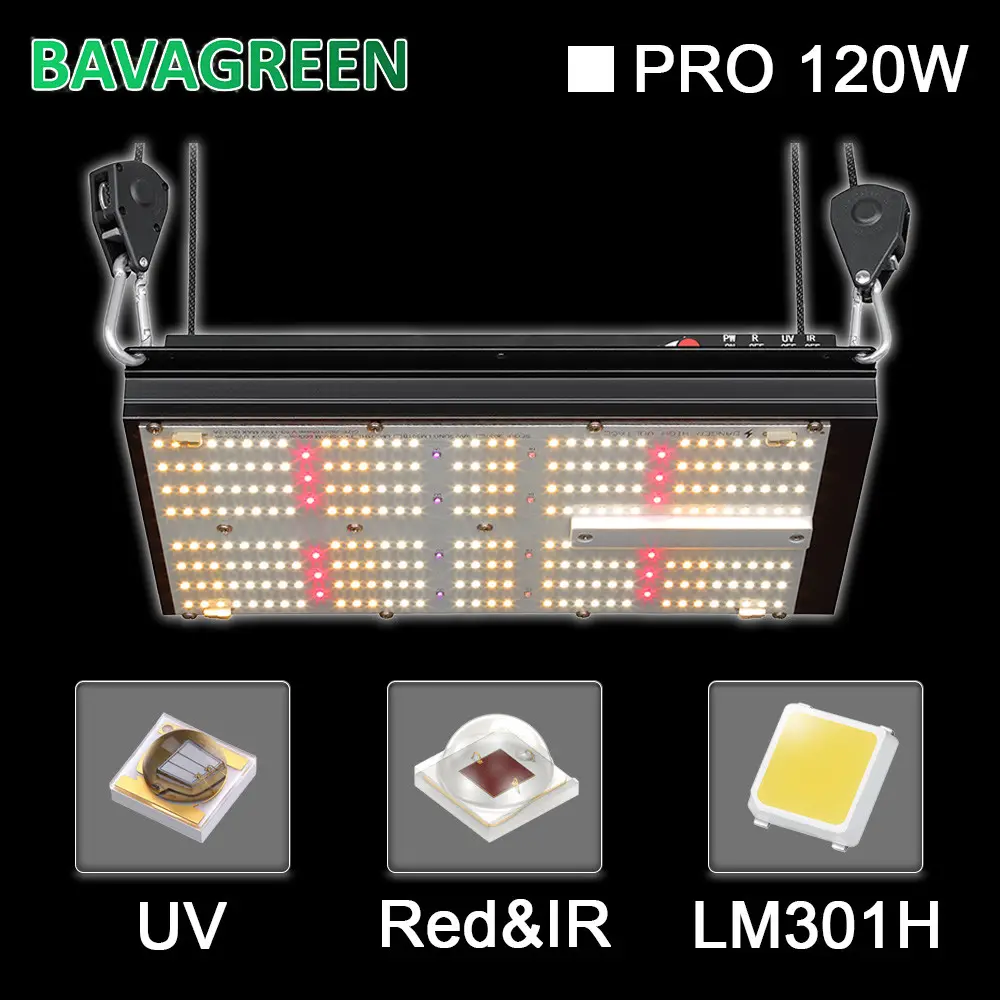 BAVA 2.8umol Led Herb Grow Light Red 660nm Uv 120w 312Umol/s