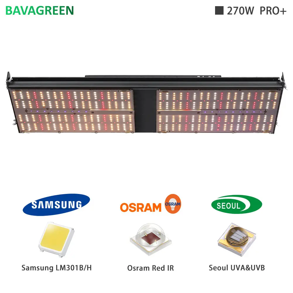 BAVAGREEN 270w Commercial LED Grow Lights lm301b H Epistar full spectrum