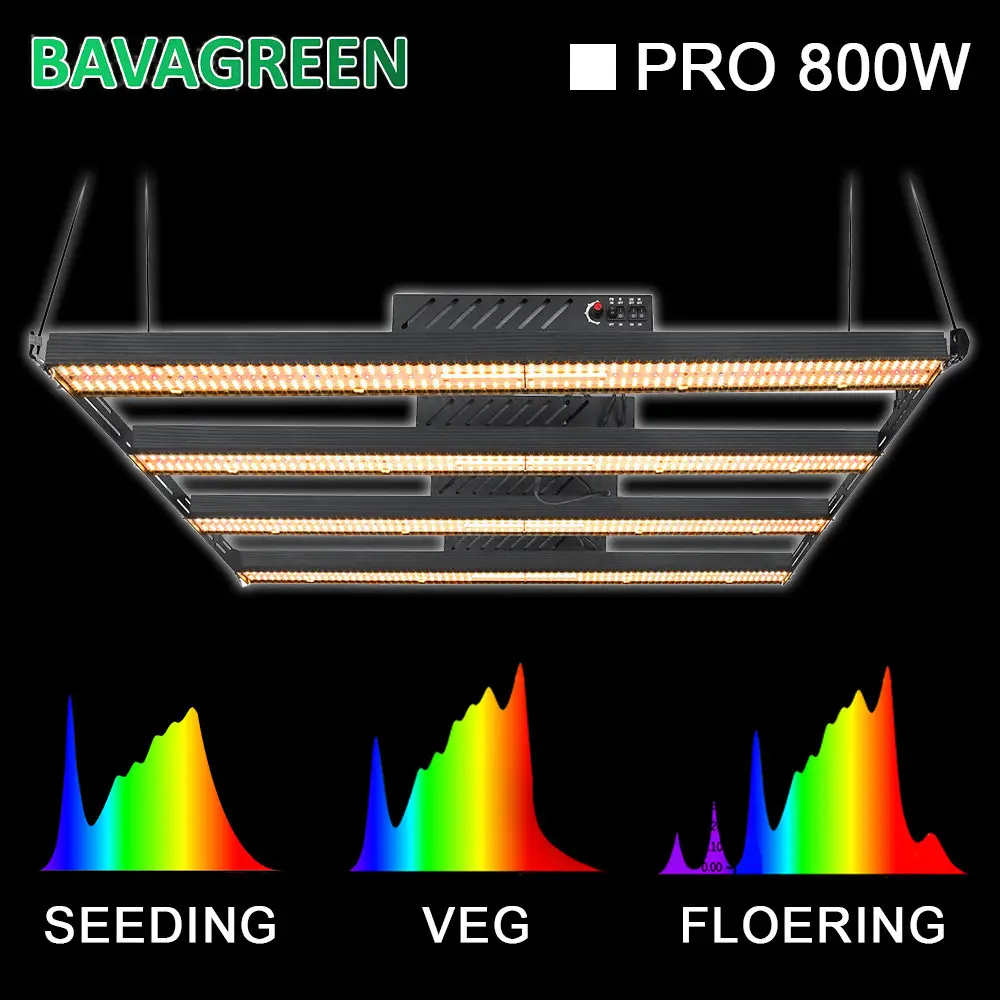 660nm 730nm UV 800W 2080umol/s LM301H LED Grow Light 5×5 Tent Indoor