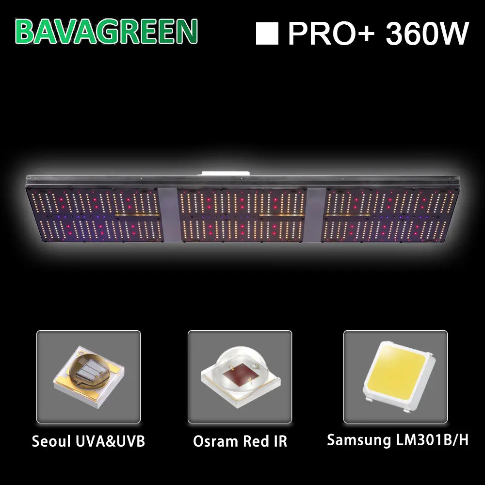 360W Full Spectrum Grow Lamp 4x4 sq ft Dimmable For Indoor Garden
