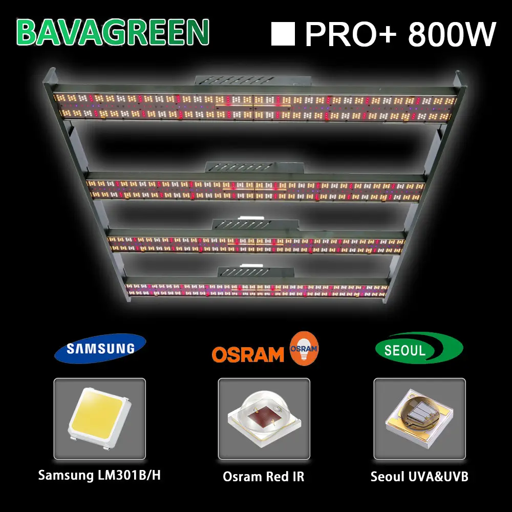 4 Spectrum Channel 800w LED Grow Light Lm301h Aluminum Body Material