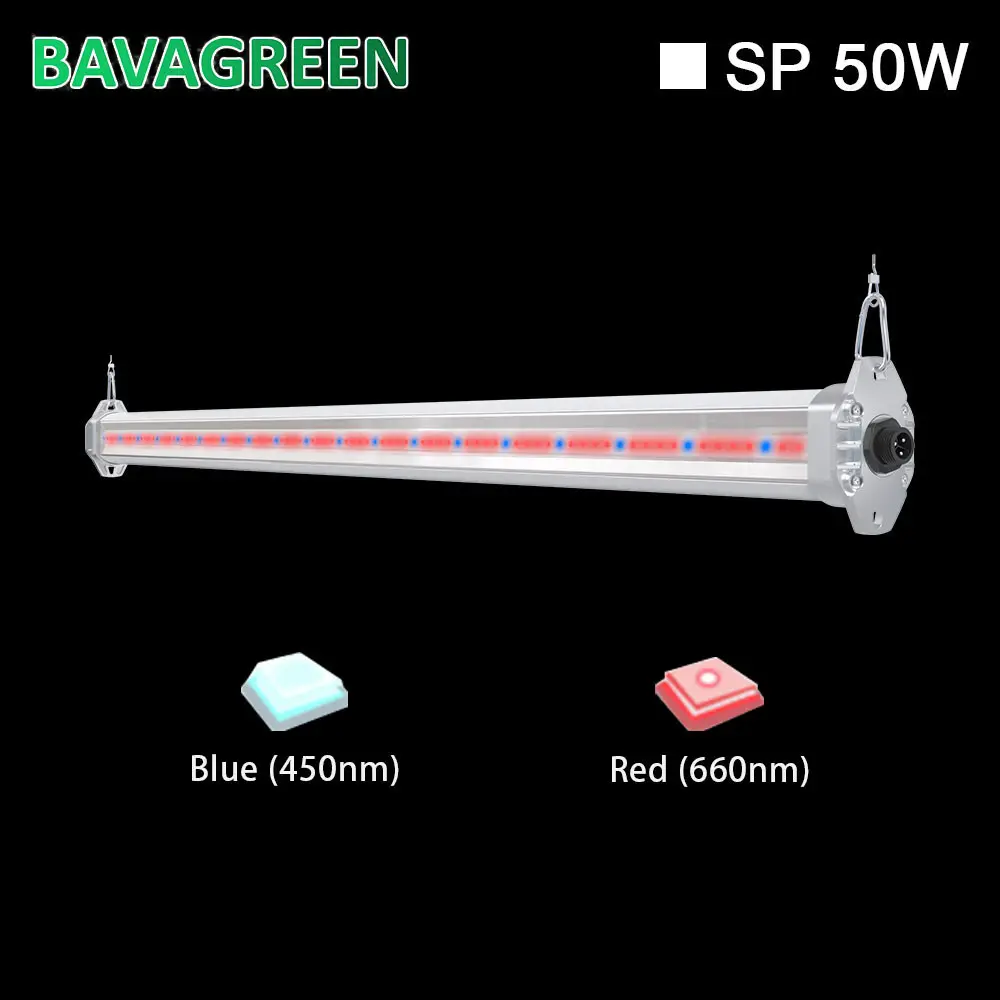 120cm T5 UV IR LED Grow Light 50W Optimal Spectrum 660nm 450nm