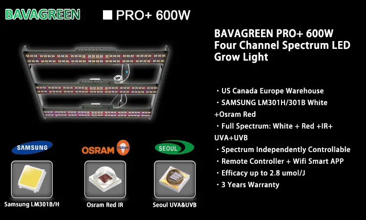 Adjustable Spectrum UVA UVB LED Grow Light dimming RoHS Certification